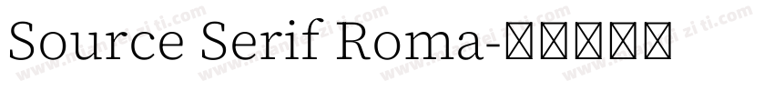 Source Serif Roma字体转换